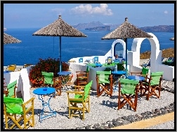 Krzesła, Grecja, Stoliki